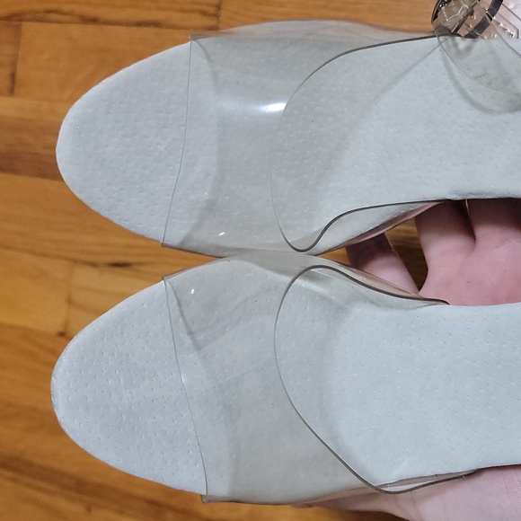 Lap Dance Club Clear Platform High Heels Stiletto Sandals sz 9 - Picture 8 of 8